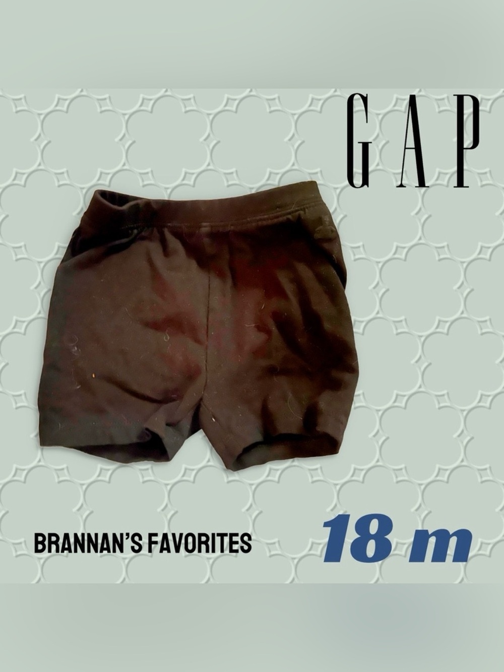 🇺🇸👍GUC GAP | 18 m| Unisex Brannan's Favorites Baby Black little Shorts